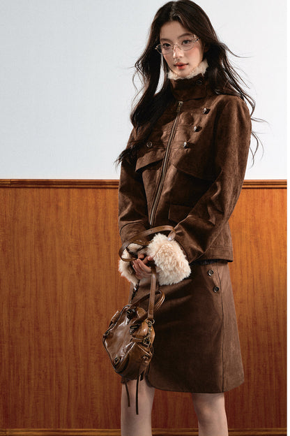 Suede Short Jacket