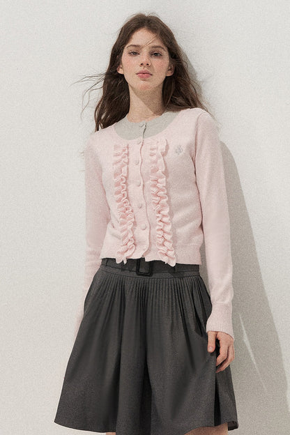 Gray Pleated Ballet Skirt