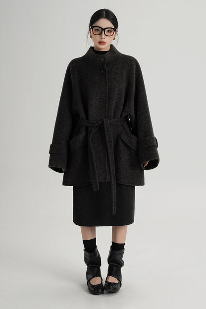 Mid-Length Double-Sided Wool Coat