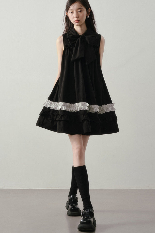 Hepburn schwarzes Spitzenkleid