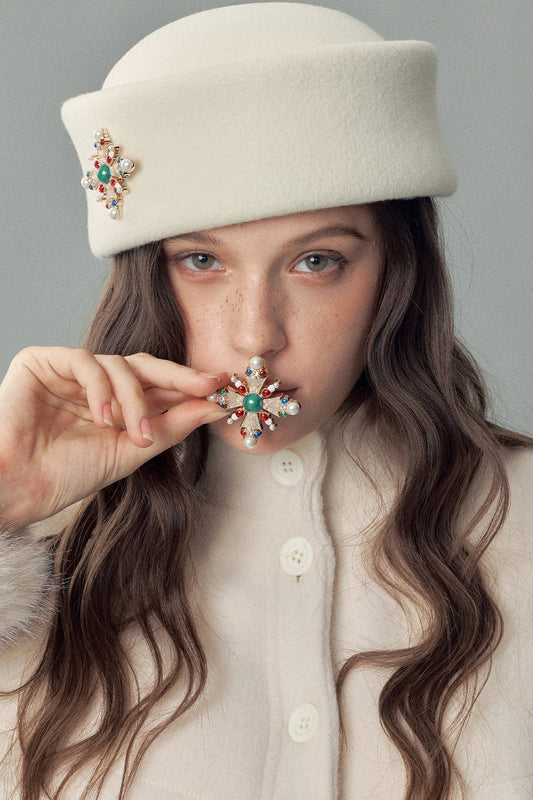 Australian Wool Pillbox Hat