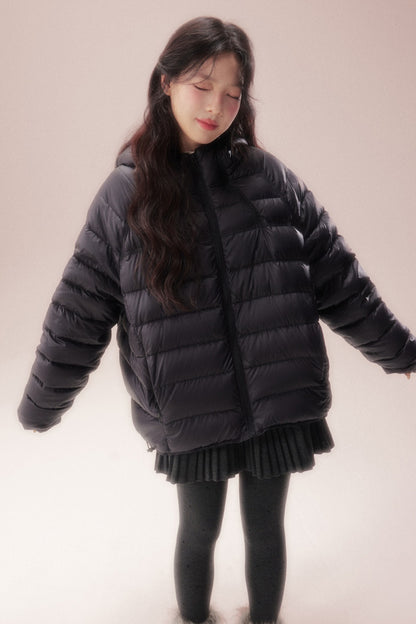 Silhouette Zipper Down Jacket