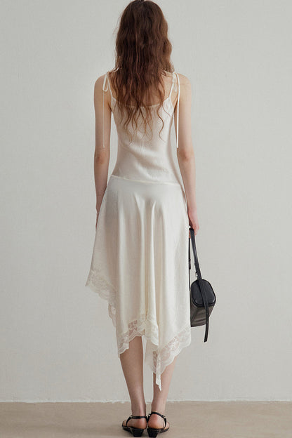 French Acetate Satin Slip Dress