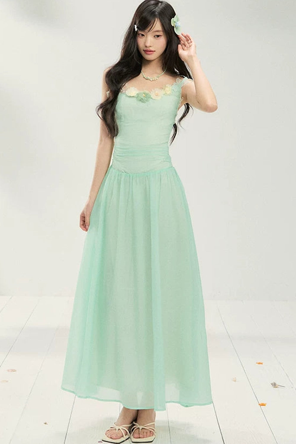 Backless Mesh Summer Dress