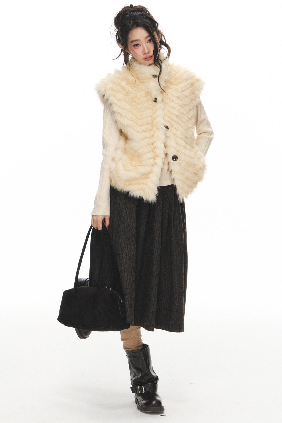 Long Sleeve Knit Top and Pants Set-Up