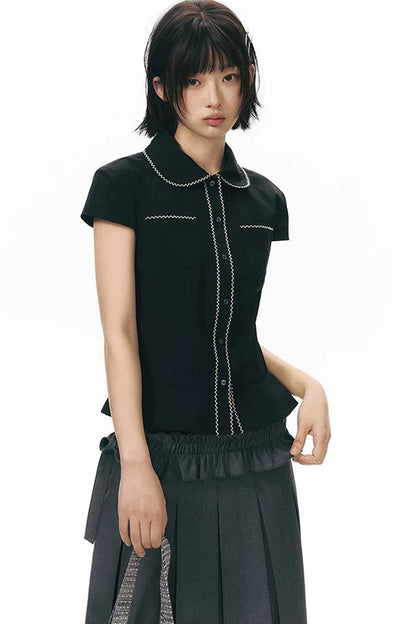 Conjunto de falda plisada desmontable de largo medio