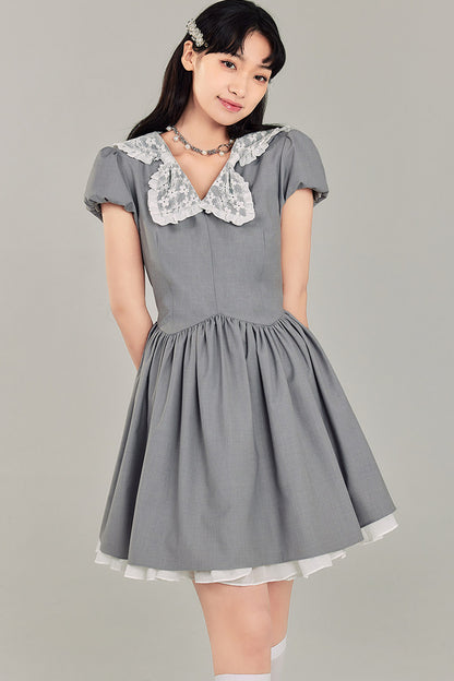 Bowknot Doll Collar Dress