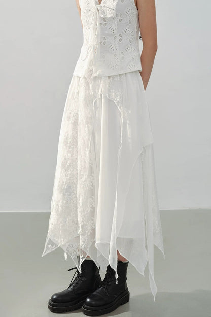 Whispering Moonlight Lace Skirt