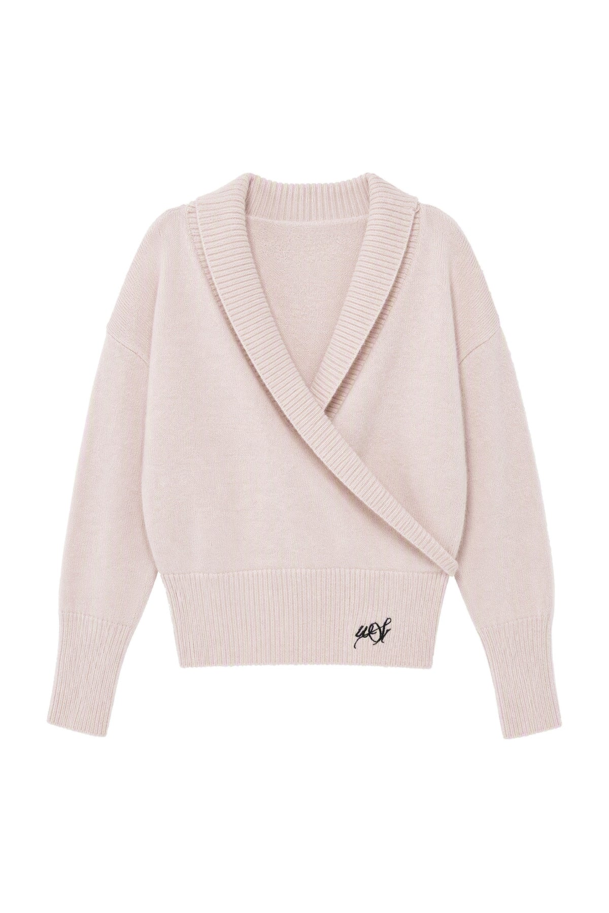 Westayone Long-Sleeved Knitted Sweater and Wide-Leg Pants Set-Up