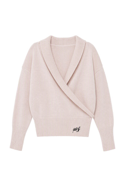 Westayone Long-Sleeved Knitted Sweater and Wide-Leg Pants Set-Up