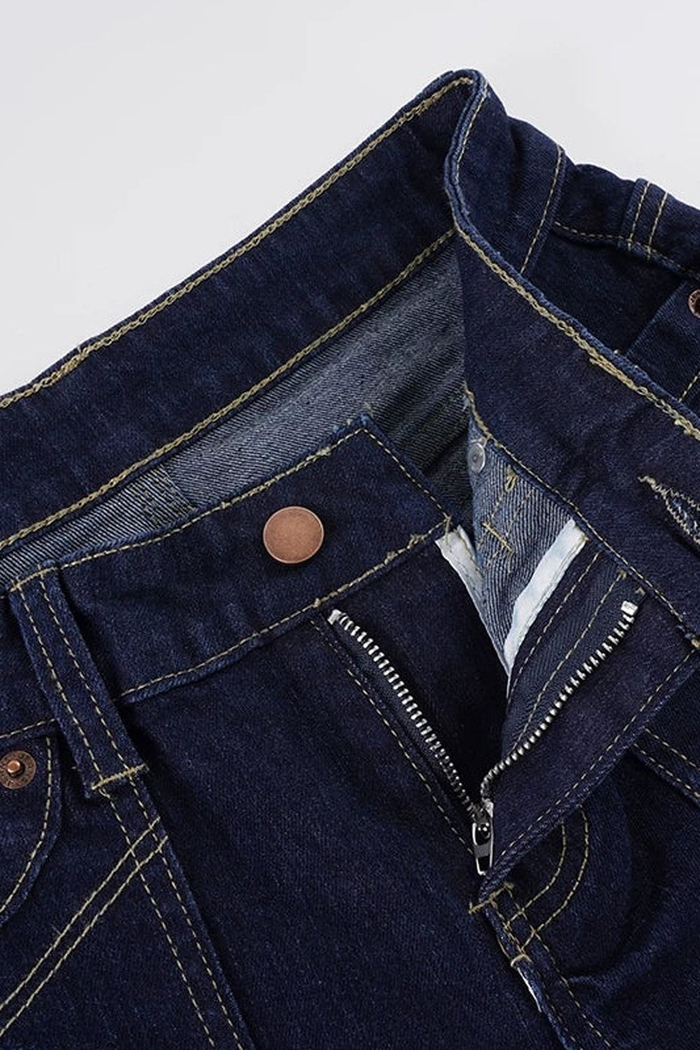 Raw Denim Slim Flared Jeans