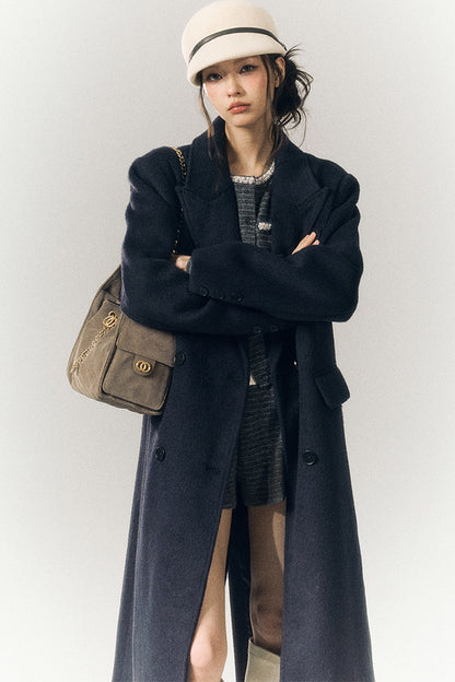 Beaded Lace-Up Wool Knit Top and Shorts and Cardigan Set-Up