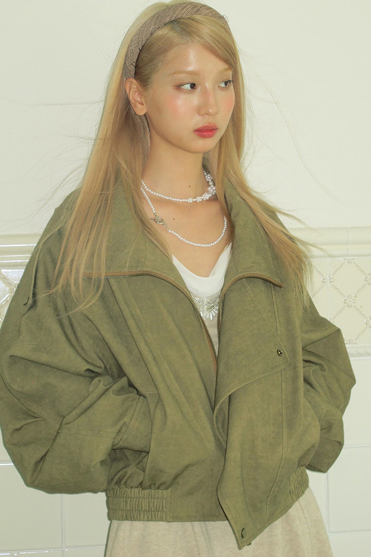 Distressed Loose Workwear Jacket