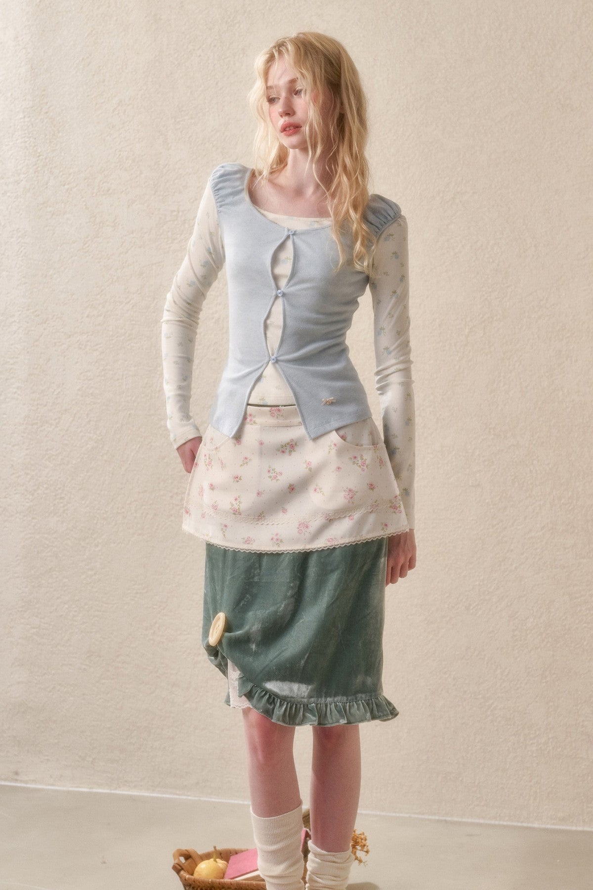 Two-Piece Knit Cardigan Set