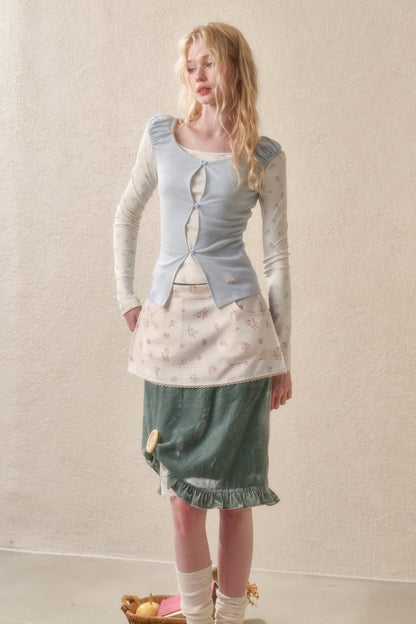 Two-Piece Knit Cardigan Set
