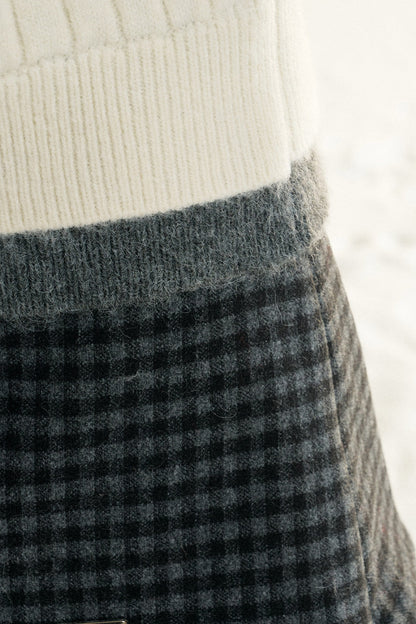 Color-Block Layered-Look Sweater