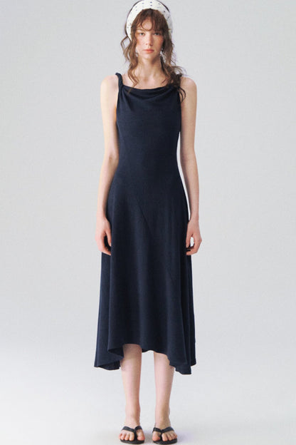 Twisted Strap Knit Dress