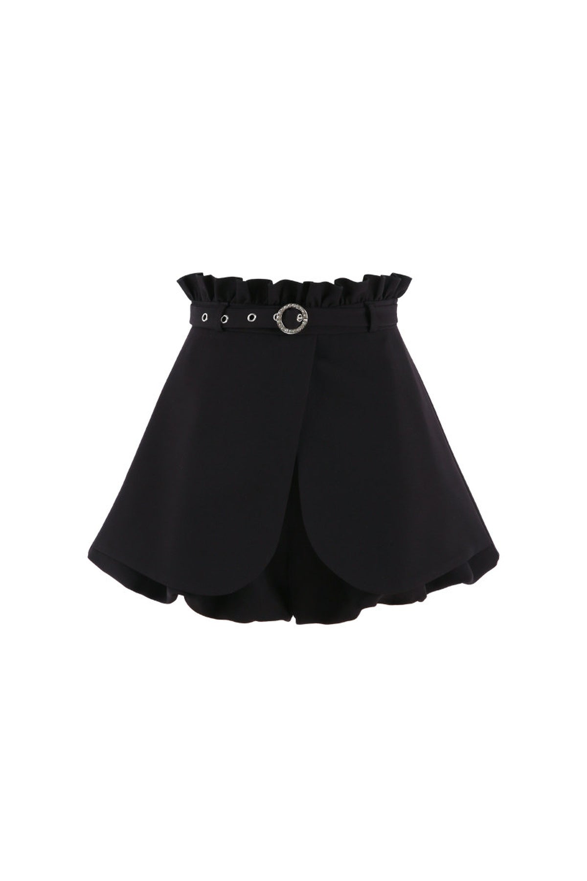 Polka Dot Chiffon Blouse and Skirt Set-Up