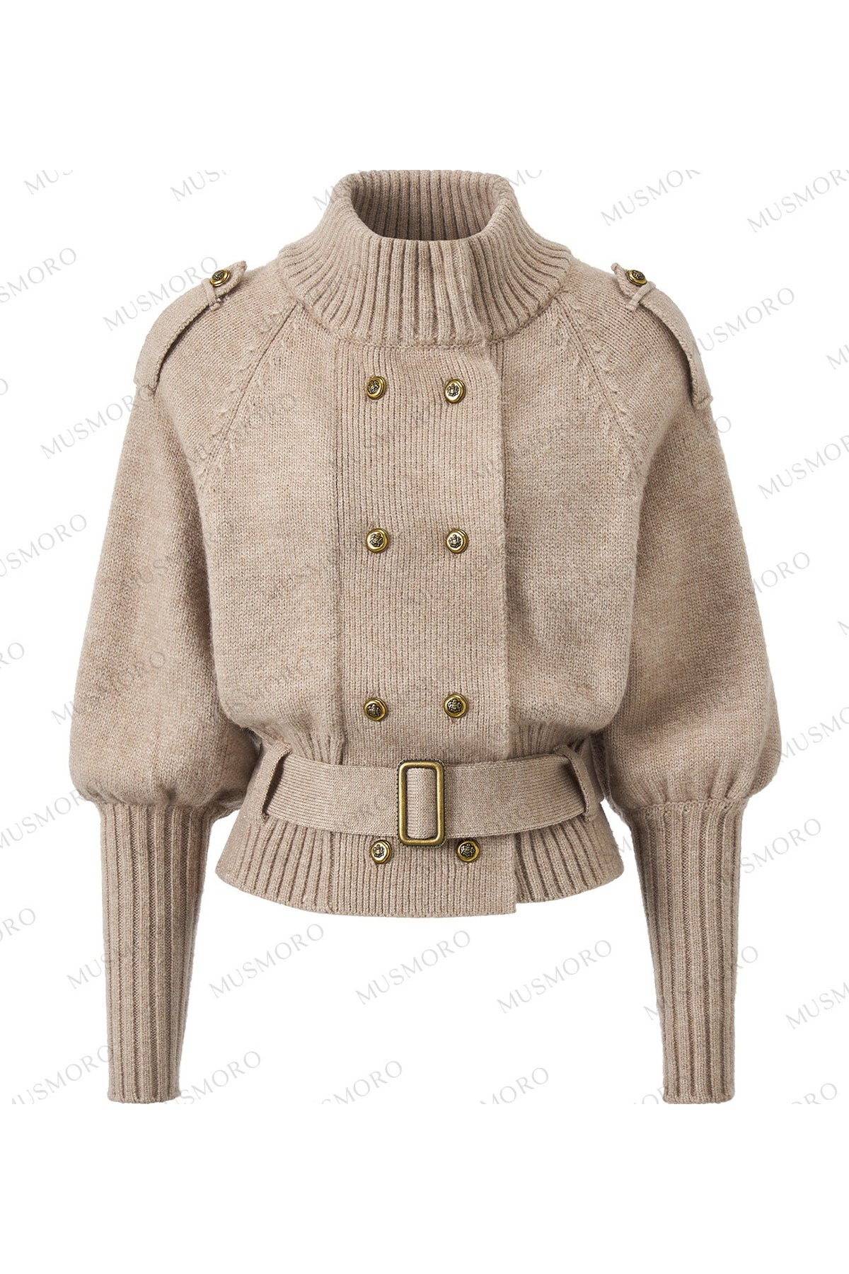 Capejacke mit vertikalem Rippstrick und Fledermausärmeln