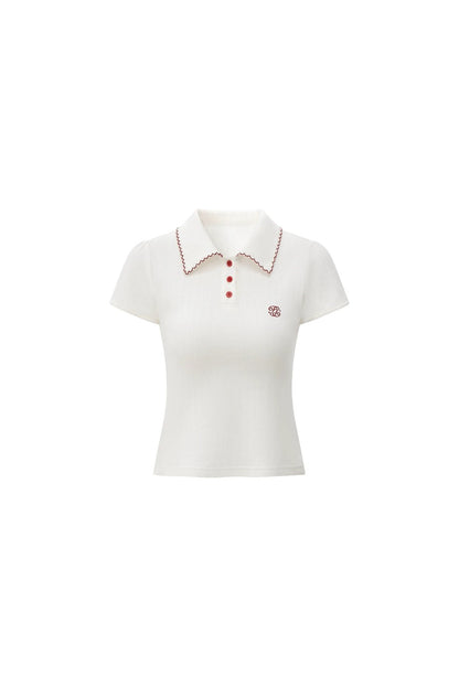 Slim Fit Color Block Polo