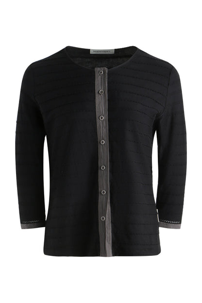 Haut cardigan tricoté à manches longues