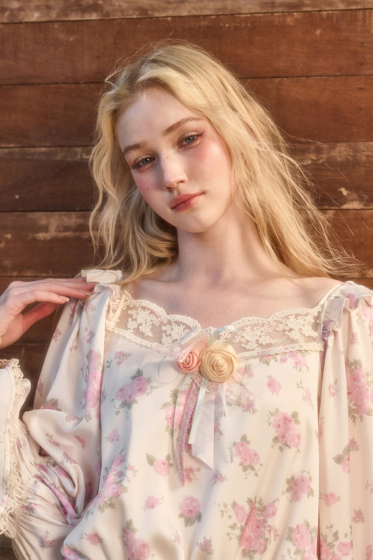 Floral Two-Piece Blouse and Shorts Set-Up