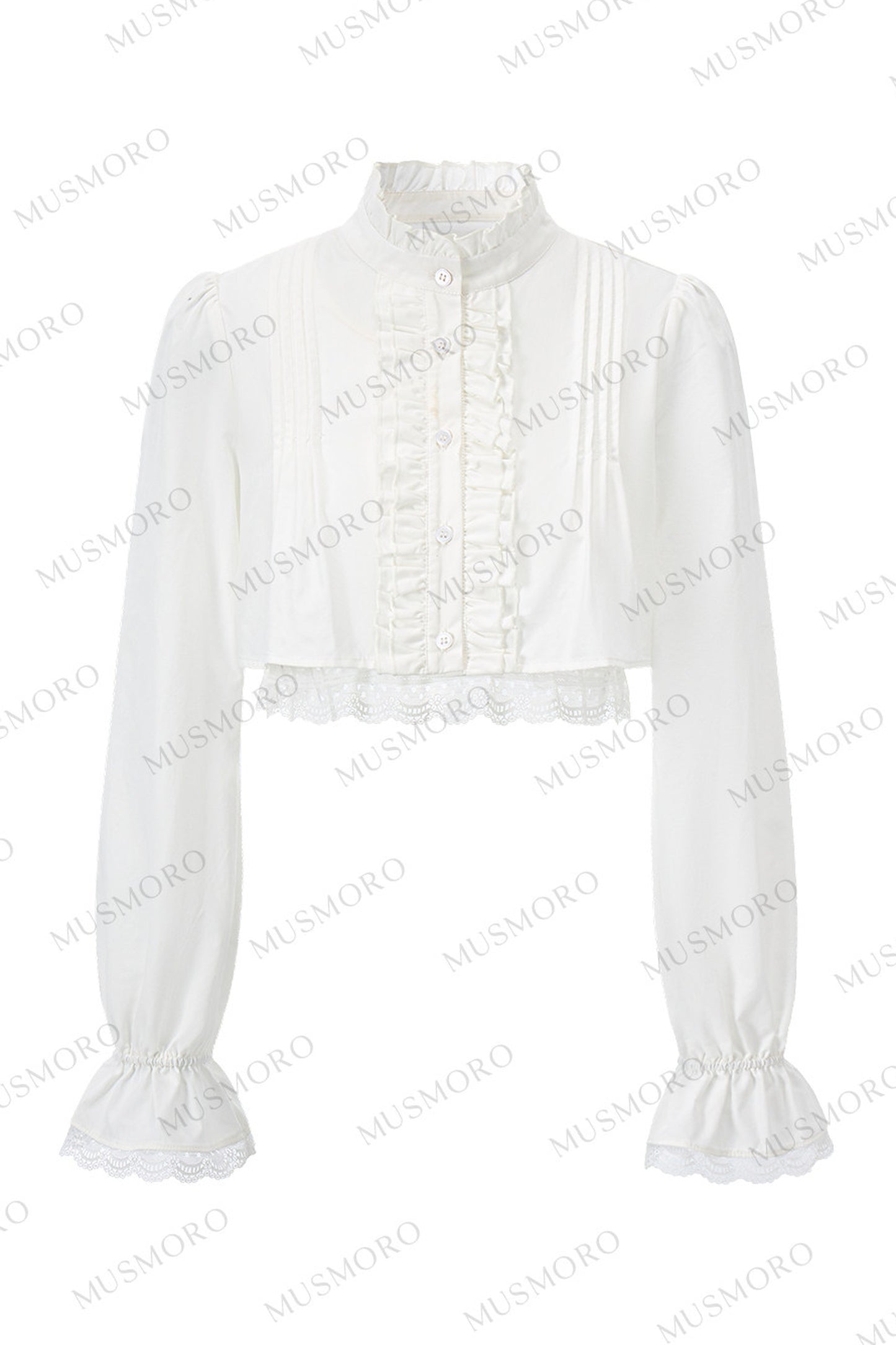 Accordion Pleated Court Blouse
