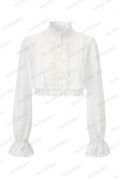 Accordion Pleated Court Blouse