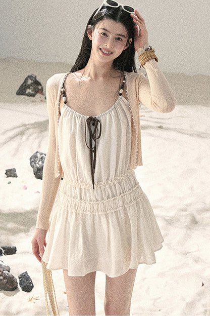 French Sun Protection Knit Cardigan Set