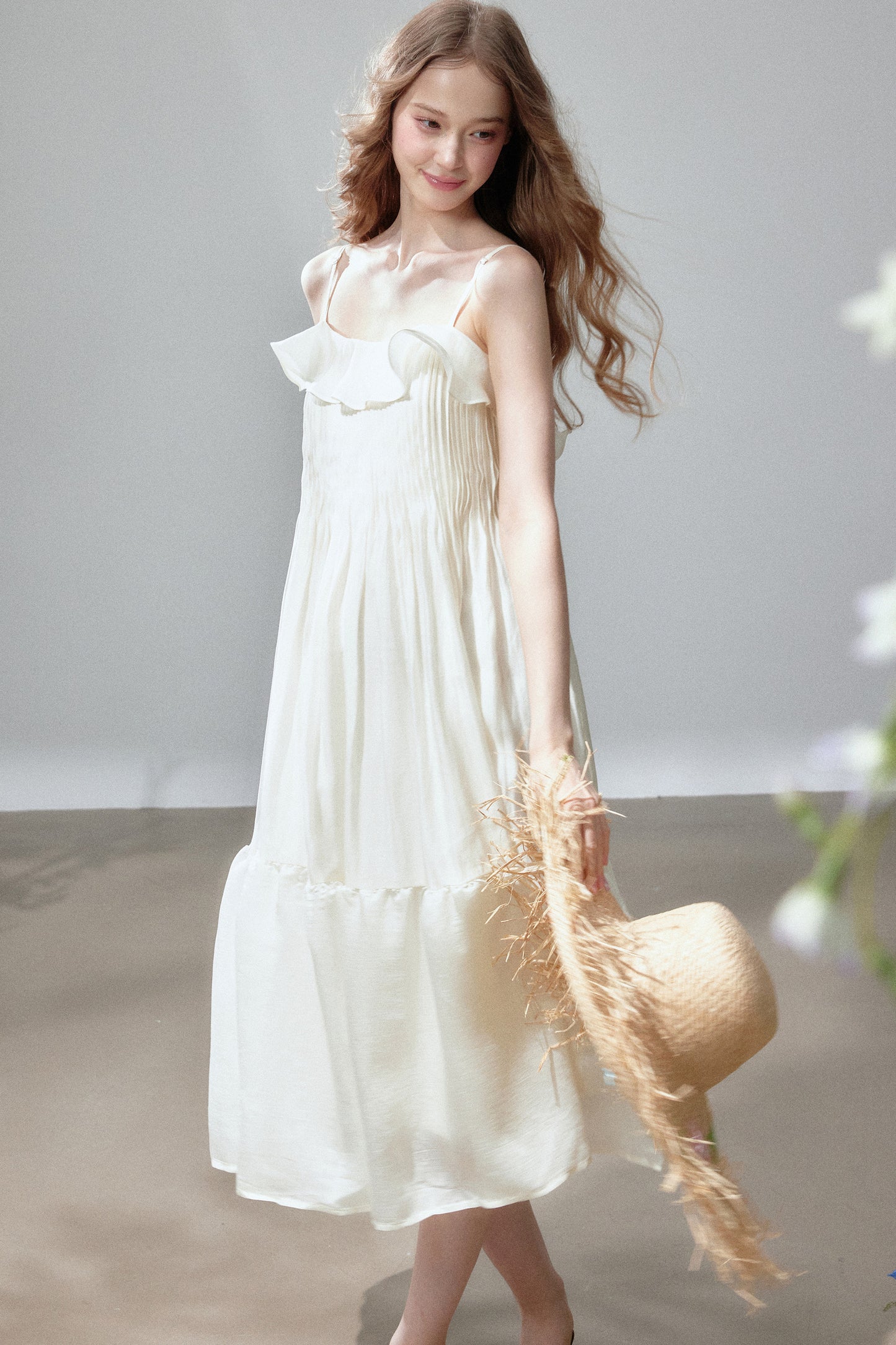 Ruffle Tiered Camisole Dress