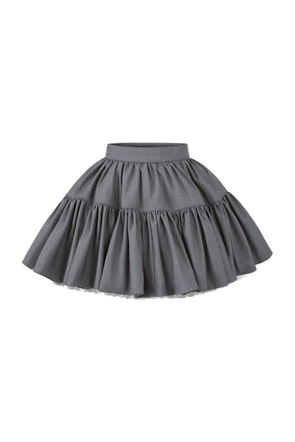 Ballet Style Double-Layer Mesh A-Line Cake Skirt