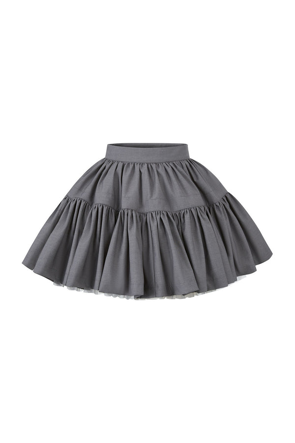 Ballet Style Double-Layer Mesh A-Line Cake Skirt
