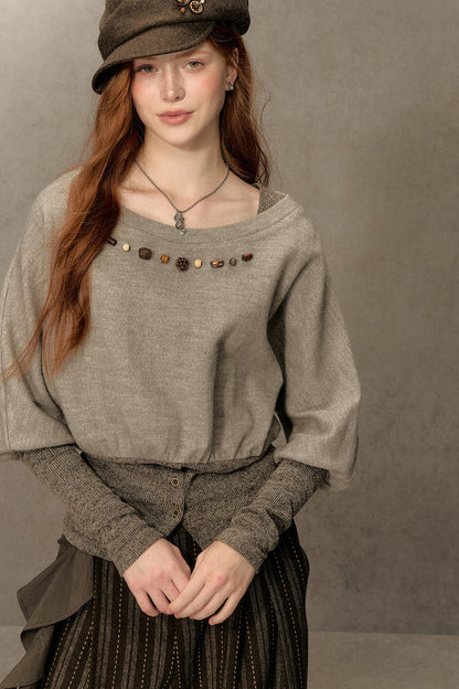 Hazelnut Lantern Pullover Sweatshirt