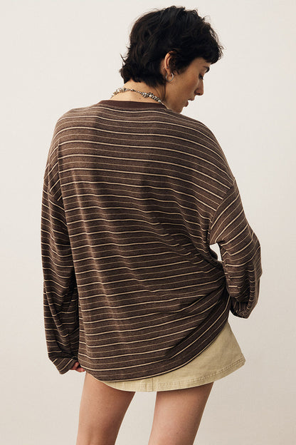Striped Puppy Color-Blocked Sweater