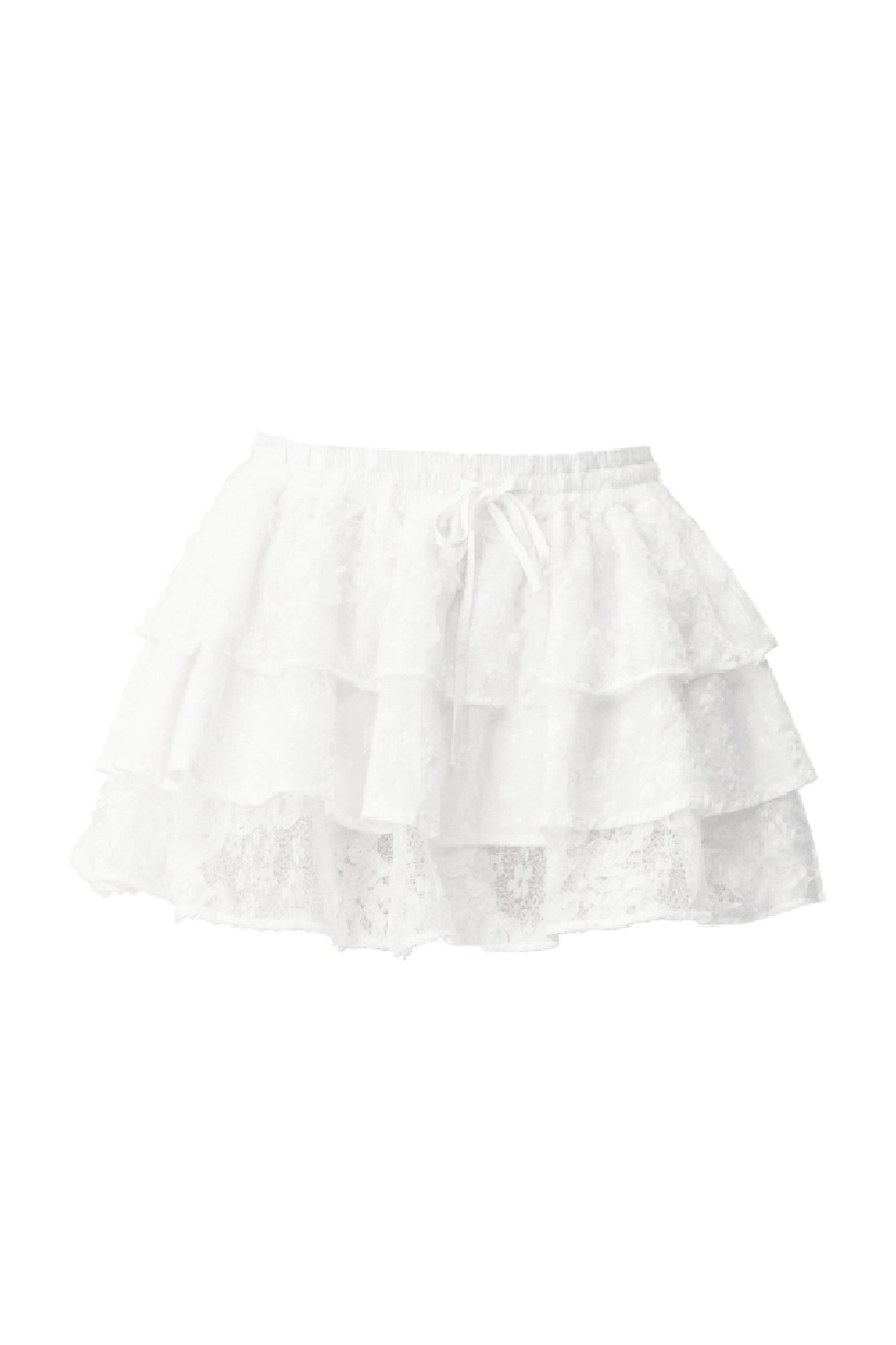 V-Neck Waist-Cinching T-Shirt and Skirt Set-Up