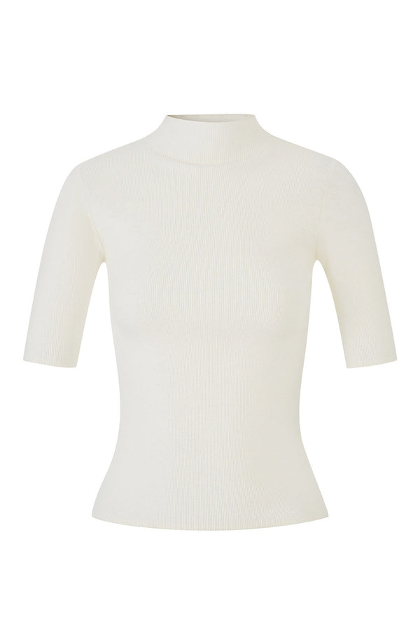 Wool Blend Half-Sleeve Base Layer Top