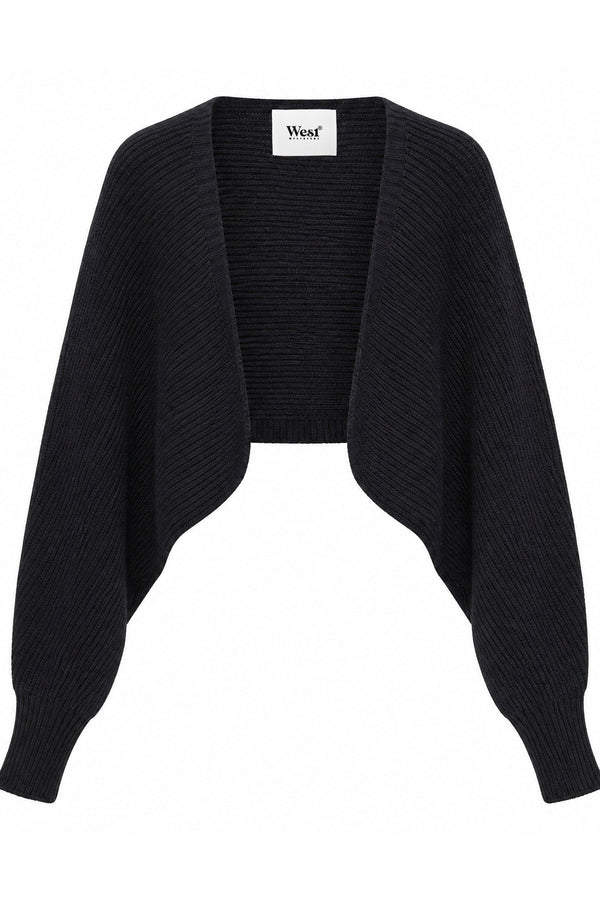Knitted Cardigan and Tube Top and Lantern Pants Set-Up