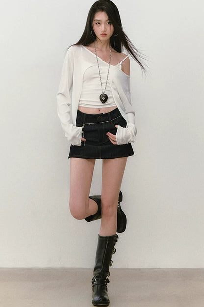 Wendbare Strassbluse