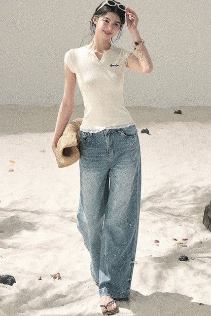 American Lace Two-Piece Top