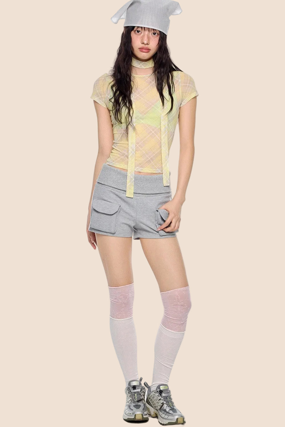 Vintage Elastic Sports Shorts