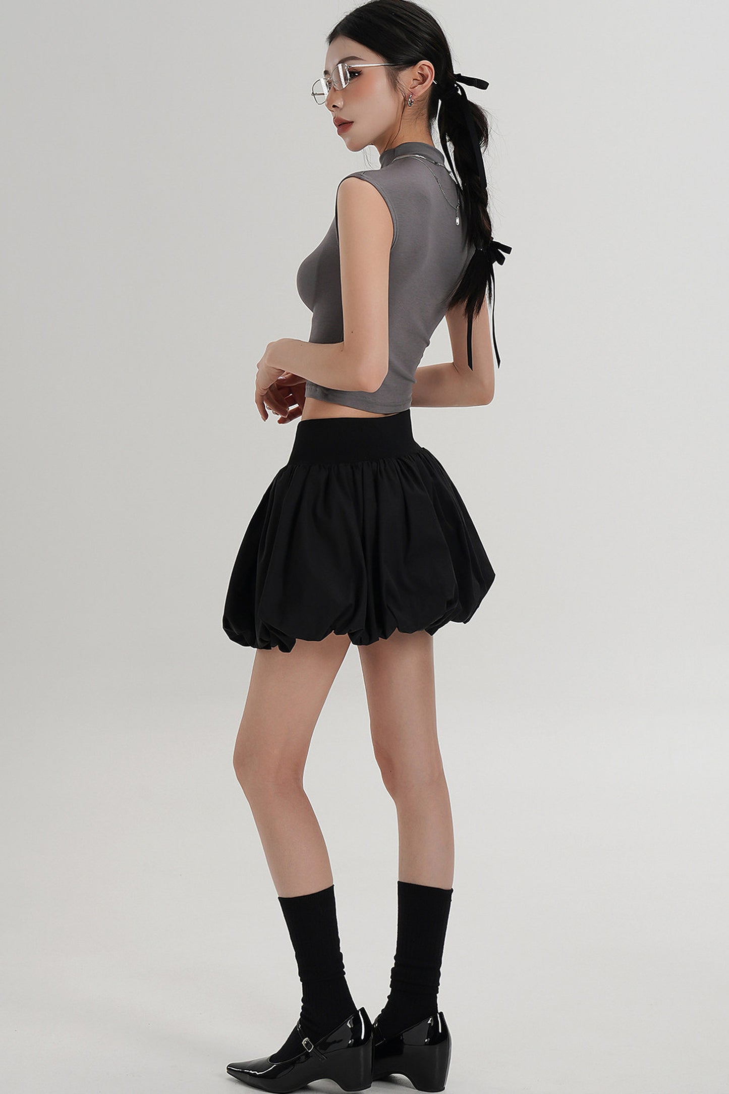 Elegant High-Waisted Sleeveless Top