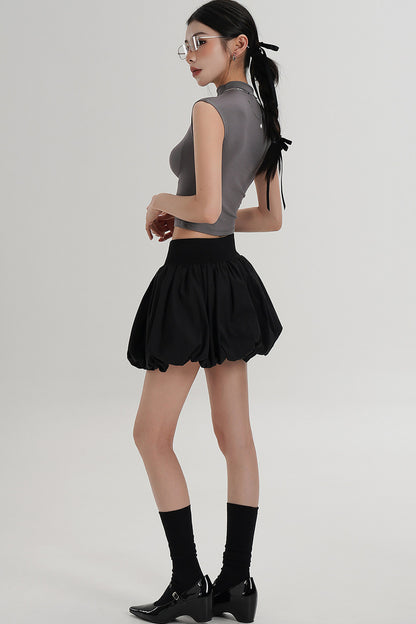 Elegant High-Waisted Sleeveless Top