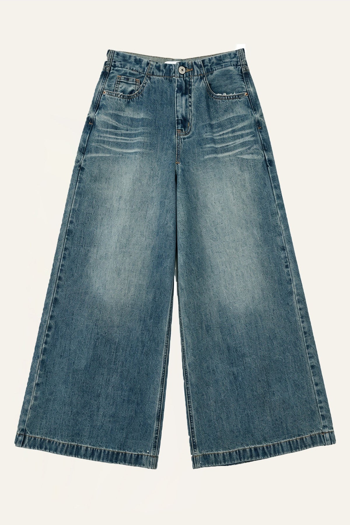 High-Waisted Wide-Leg Jeans