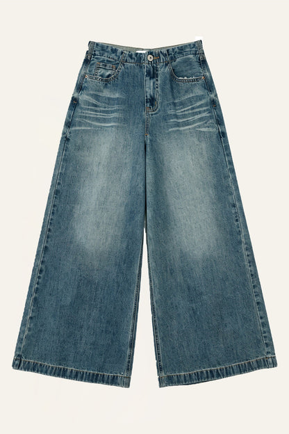High-Waisted Wide-Leg Jeans