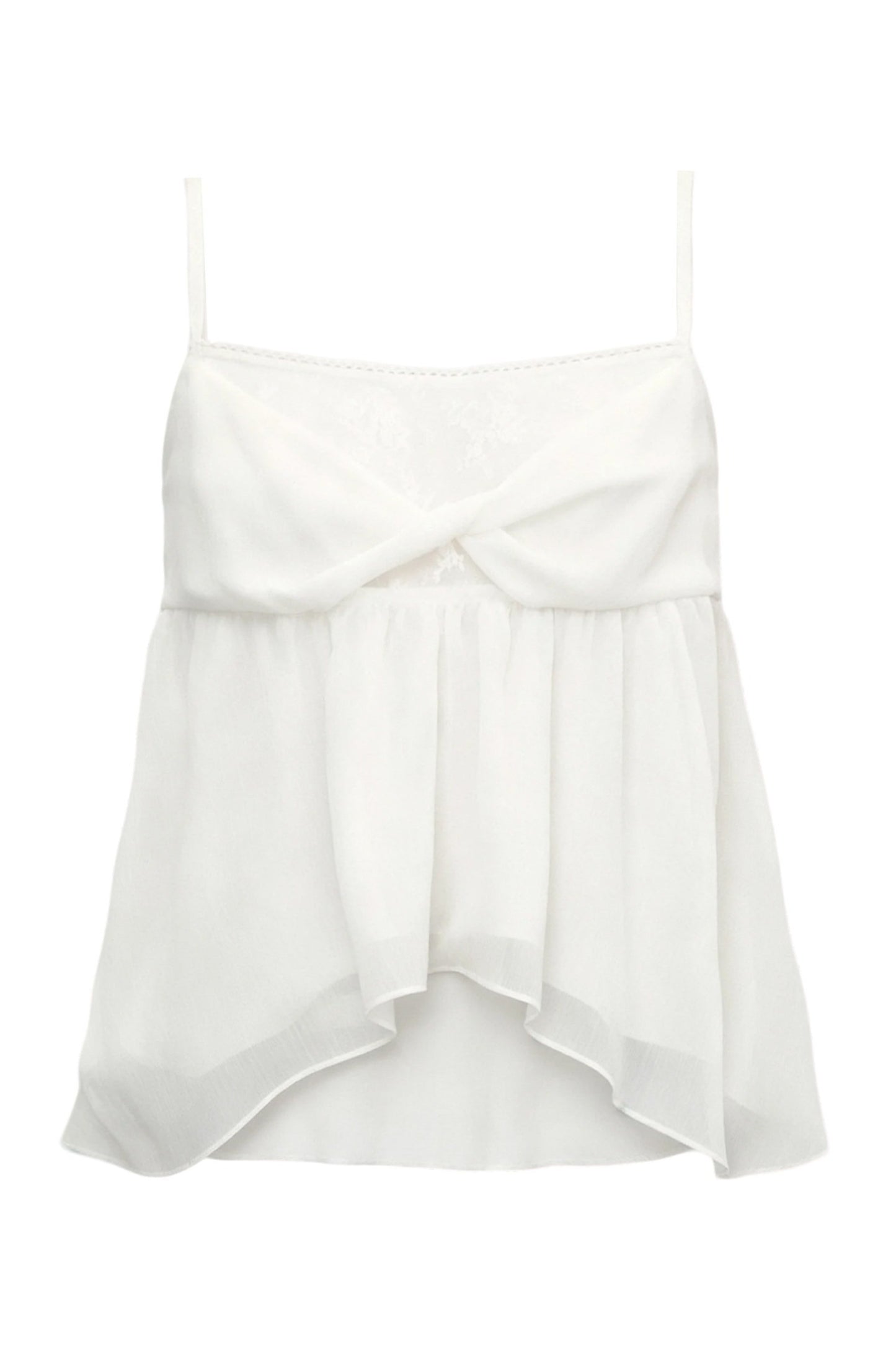 White Floral Lace Camisole Cardigan Set-Up