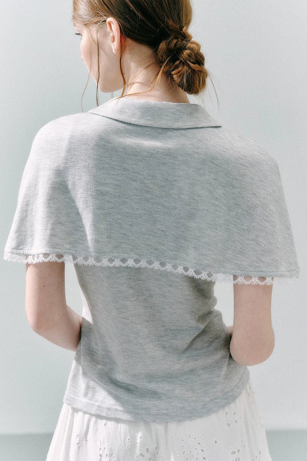 Cape Shirt and Skirt Set