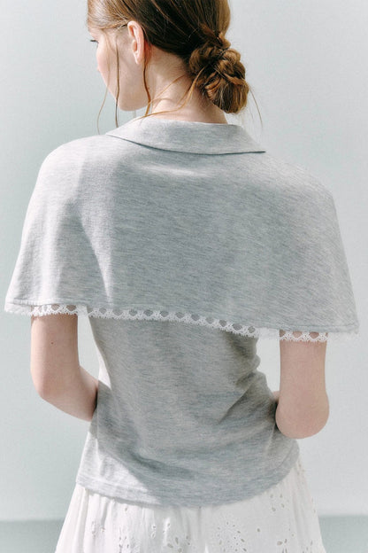 Cape Shirt and Skirt Set