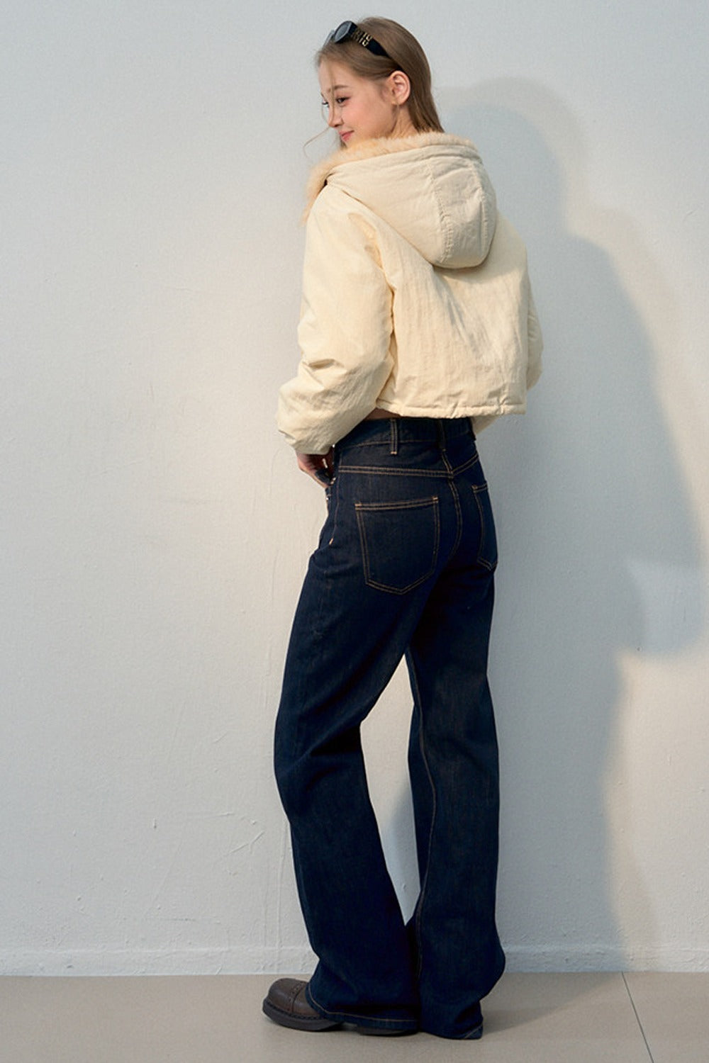 High-Waisted Wide-Leg Jeans