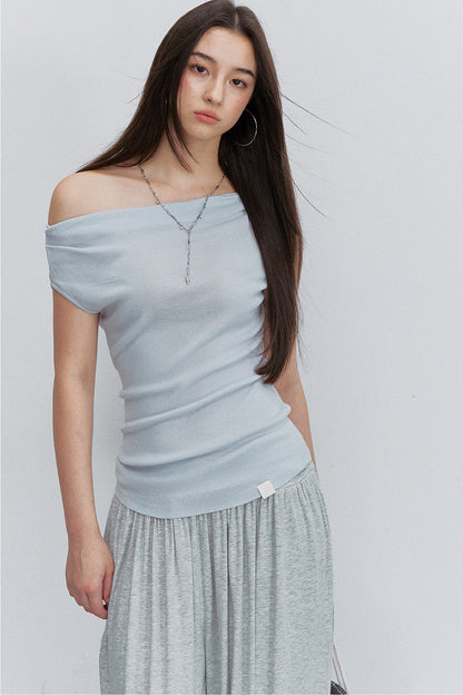 Asymmetrical Tencel Wool Top
