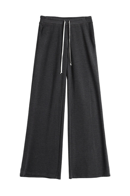 Solid Color Straight Sweatpants